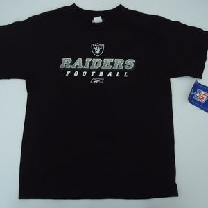 OAKLAND RAIDERS SHIRT YOUTH LARGE REEBOK
